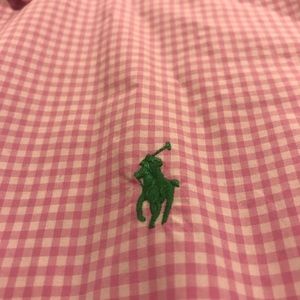 Pink gingham Ralph Lauren men’s shirt